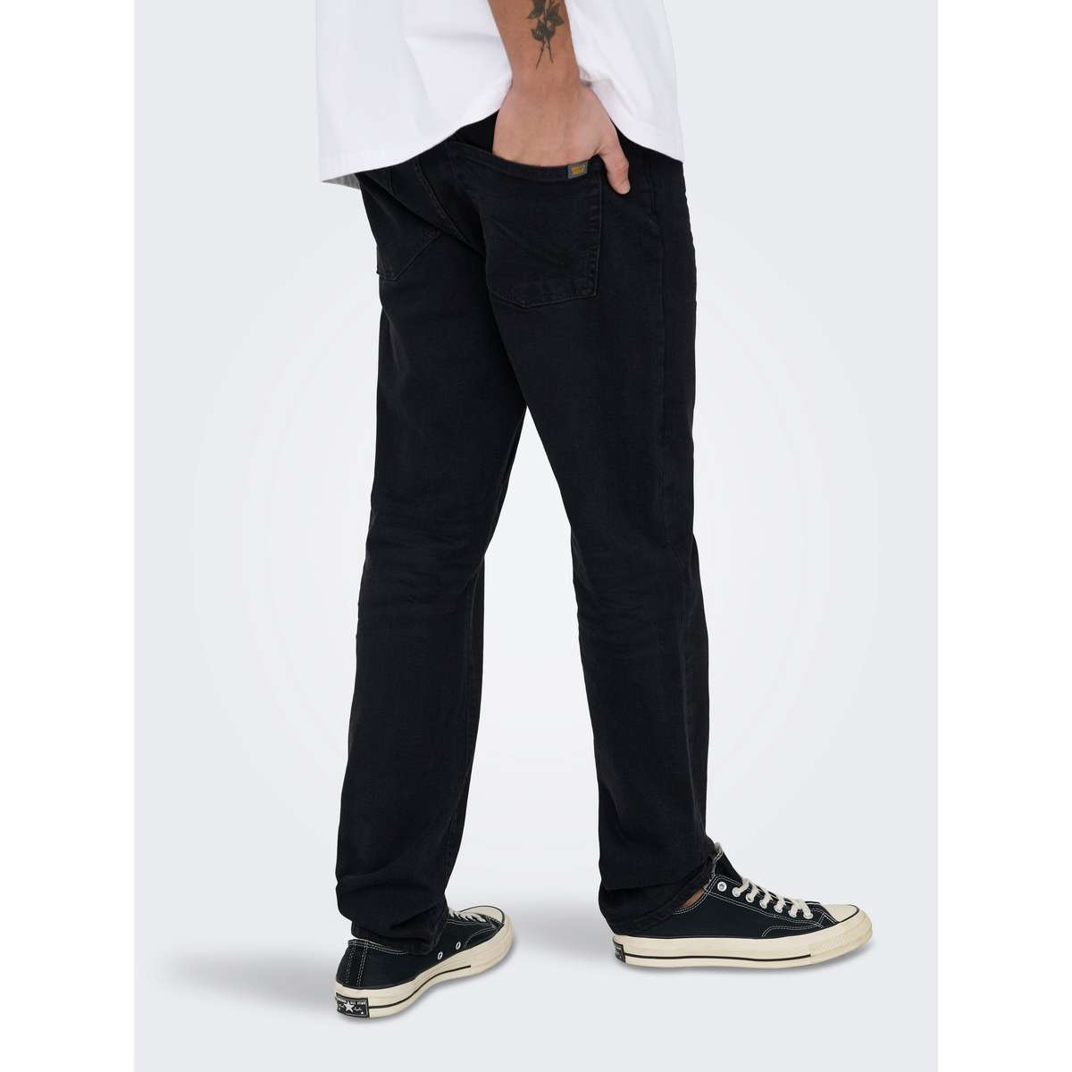 ONLY & SONS MEN΄S WEFT REGULAR FIT COTTON JAX TAI DENIM 22036821 BLACK